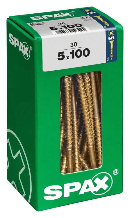 Spax schroef pozidrive verzinkt 5x100mm 30st - Image 3