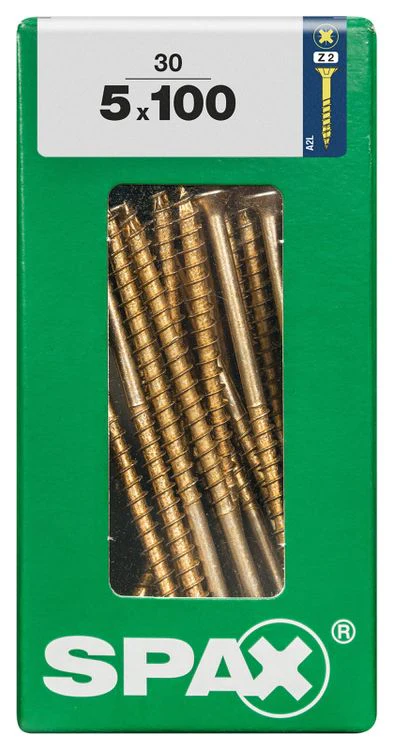 Spax schroef pozidrive verzinkt 5x100mm 30st - Image 4
