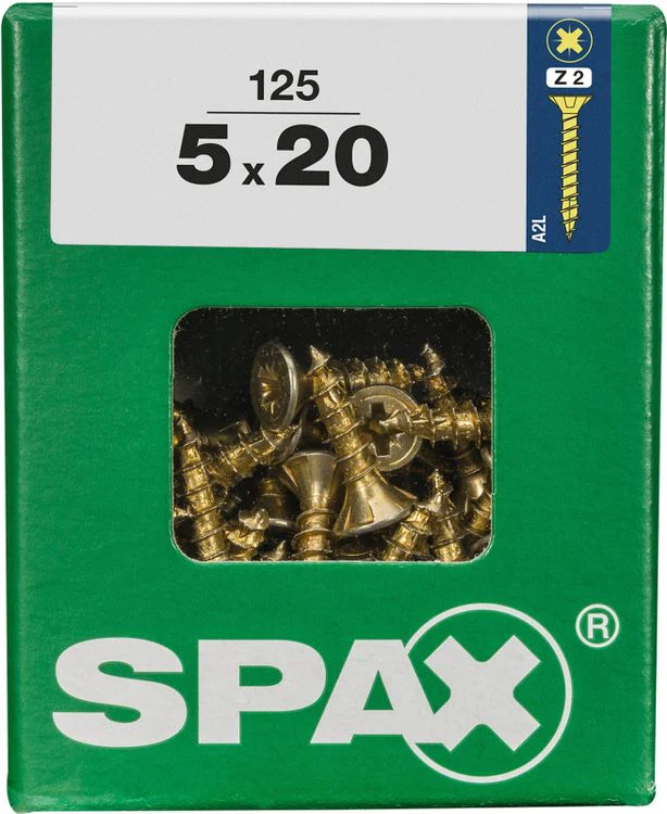 Spax schroef pozidrive verzinkt 5x20mm 125st - Image 3