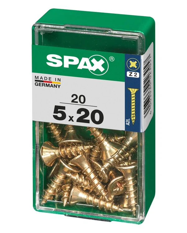 Spax schroef pozidrive verzinkt 5x20mm 20st - Image 2