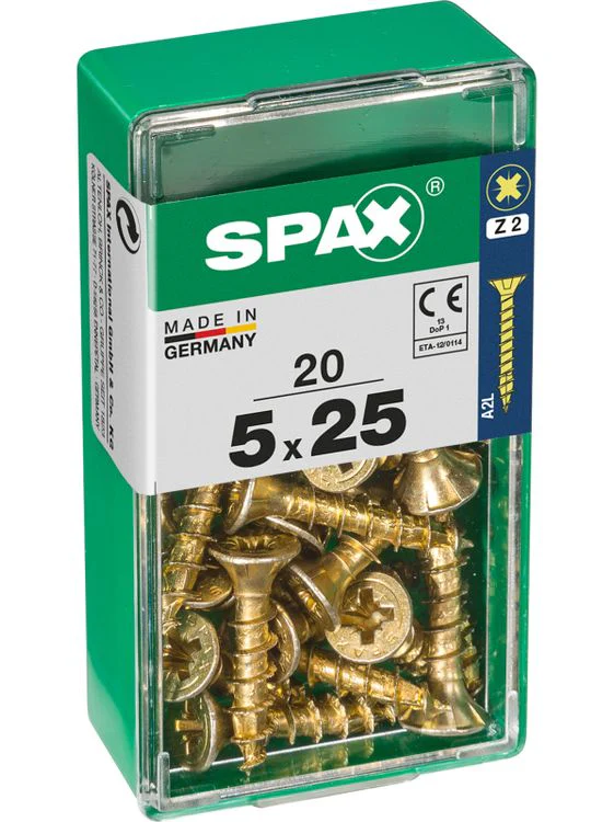 Spax schroef pozidrive verzinkt 5x25mm 20st - Image 2