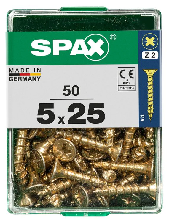 Spax schroef pozidrive verzinkt 5x25mm 50st - Image 3