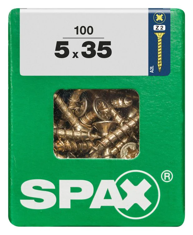 Spax schroef pozidrive verzinkt 5x35mm 100st - Image 3
