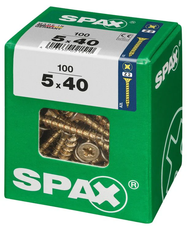 Spax schroef pozidrive verzinkt 5x40mm 100st - Image 2