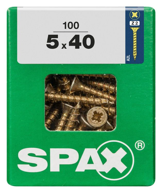 Spax schroef pozidrive verzinkt 5x40mm 100st - Image 3