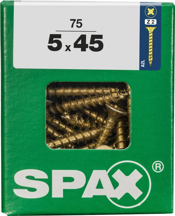 Spax schroef pozidrive verzinkt 5x45mm 75st - Image 3