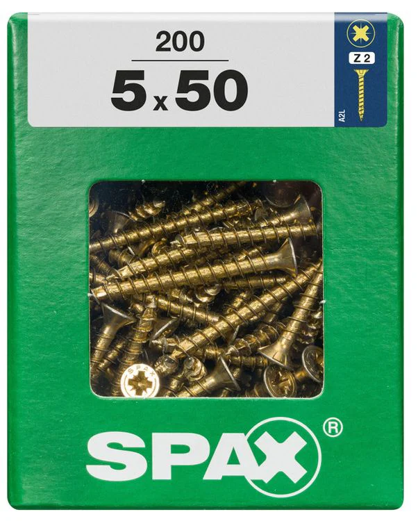 Spax schroef pozidrive verzinkt 5x50mm 200st - Image 3