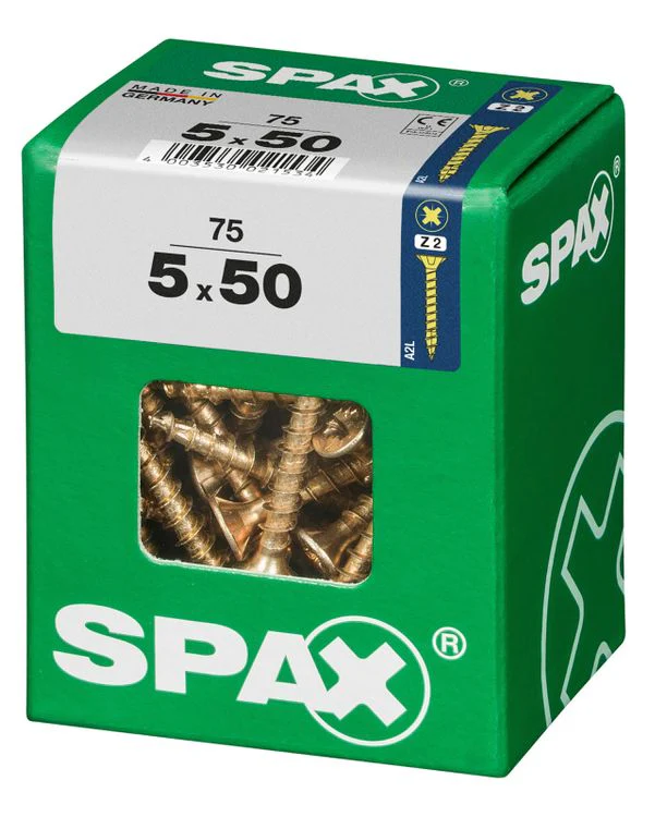 Spax schroef pozidrive verzinkt 5x50mm 75st - Image 3