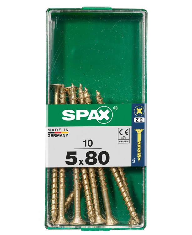 Spax schroef pozidrive verzinkt 5x80mm 10st - Image 3