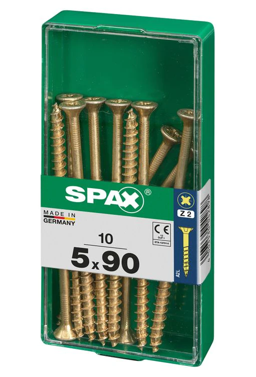Spax schroef pozidrive verzinkt 5x90mm 10st - Image 2