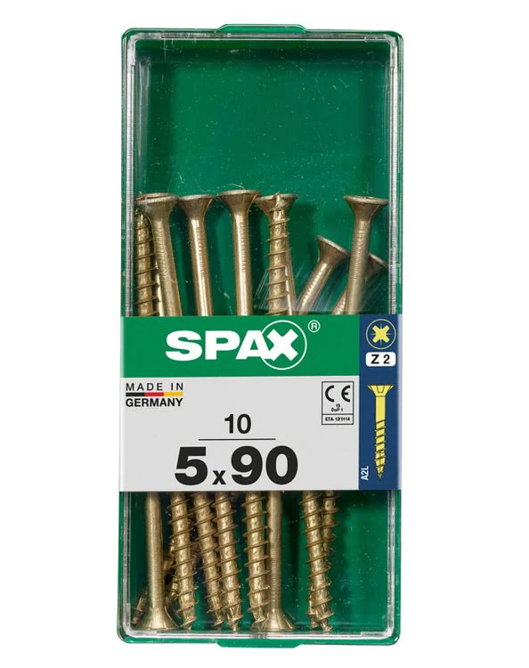 Spax schroef pozidrive verzinkt 5x90mm 10st - Image 3