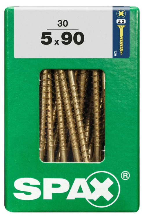 Spax schroef pozidrive verzinkt 5x90mm 30st - Image 4