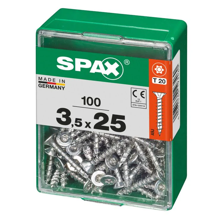 Spax schroef T-star plus verzonken kop 3,5x25mm 100st - Image 2