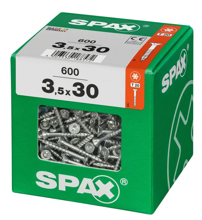 Spax schroef T-star plus verzonken kop 3,5x30mm 600st - Image 2
