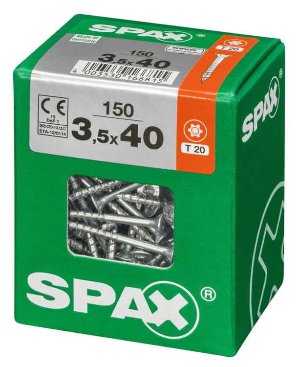 Spax schroef T-star plus verzonken kop 3,5x40mm 150st - Image 2