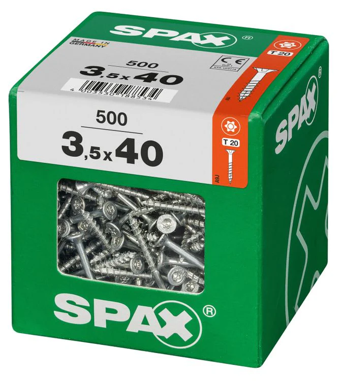 Spax schroef T-star plus verzonken kop 3,5x40mm 500st - Image 2