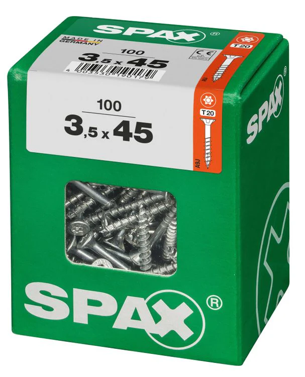 Spax schroef T-star plus verzonken kop 3,5x45mm 100st - Image 2