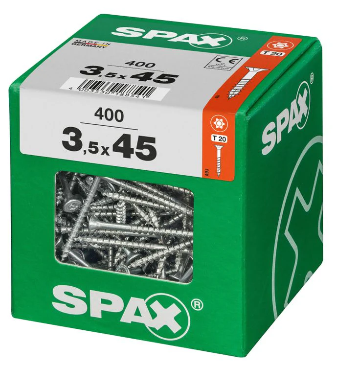 Spax schroef T-star plus verzonken kop 3,5x45mm 400st - Image 2