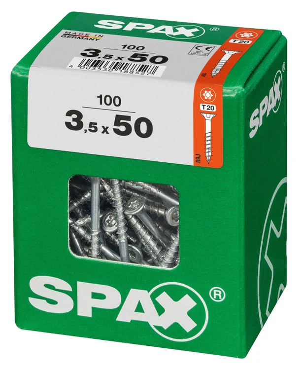 Spax schroef T-star plus verzonken kop 3,5x50mm 100st - Image 2
