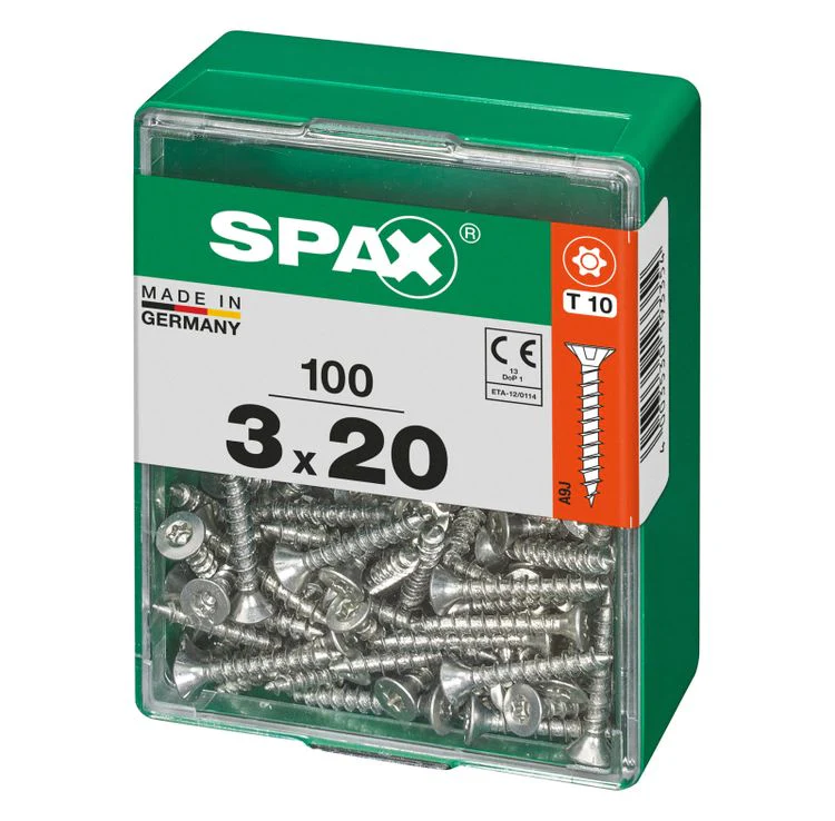 Spax schroef T-star plus verzonken kop 3x20mm 100st - Image 2