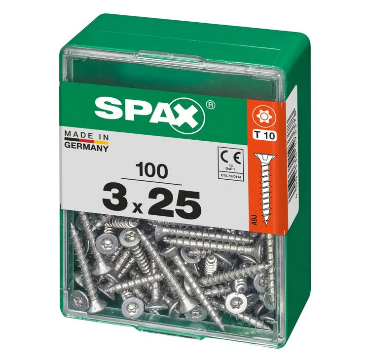 Spax schroef T-star plus verzonken kop 3x25mm 100st - Image 2