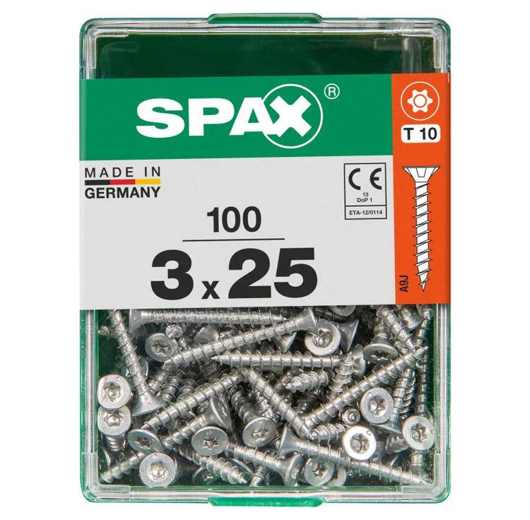 Spax schroef T-star plus verzonken kop 3x25mm 100st - Image 3