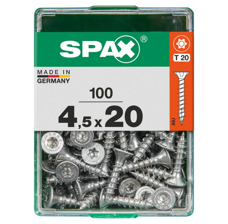 Spax schroef T-star plus verzonken kop 4,5x20mm 100st - Image 2