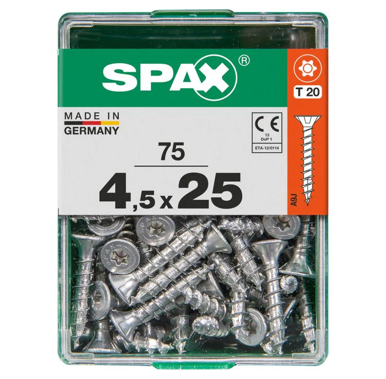 Spax schroef T-star plus verzonken kop 4,5x25mm 75st - Image 3