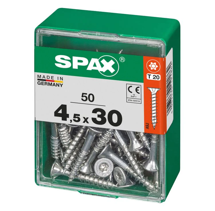 Spax schroef T-star plus verzonken kop 4,5x30mm 50st - Image 2