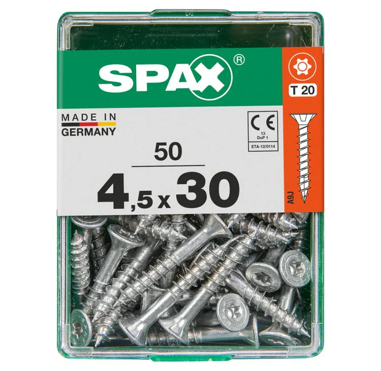 Spax schroef T-star plus verzonken kop 4,5x30mm 50st - Image 3