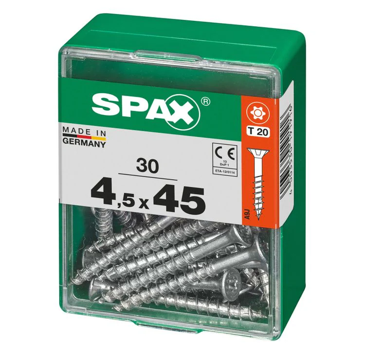 Spax schroef T-star plus verzonken kop 4,5x45mm 30st - Image 2