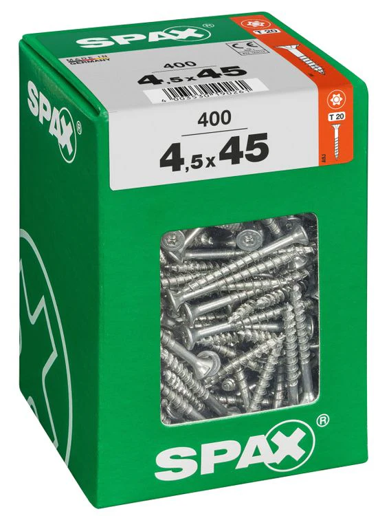 Spax schroef T-star plus verzonken kop 4,5x45mm 400st - Image 2