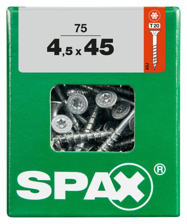 Spax schroef T-star plus verzonken kop 4,5x45mm 75st - Image 3