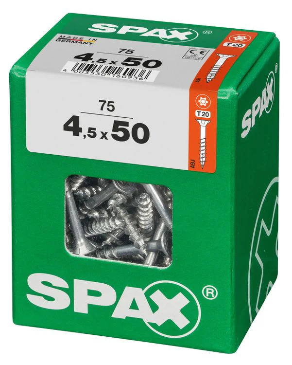 Spax schroef T-star plus verzonken kop 4,5x50mm 75st - Image 2
