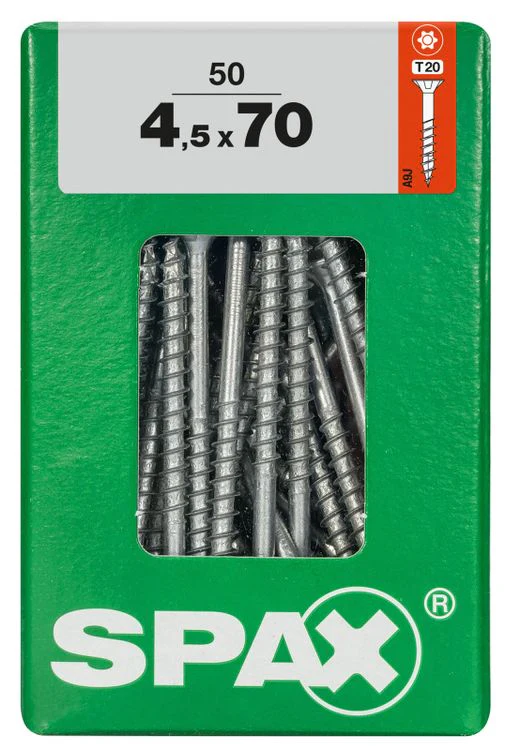 Spax schroef T-star plus verzonken kop 4,5x70mm 50st - Image 3