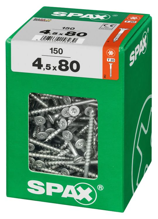 Spax schroef T-star plus verzonken kop 4,5x80mm 150st - Image 2