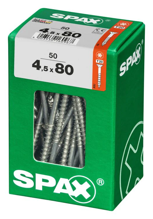 Spax schroef T-star plus verzonken kop 4,5x80mm 50st - Image 2