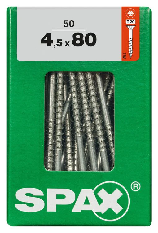 Spax schroef T-star plus verzonken kop 4,5x80mm 50st - Image 3