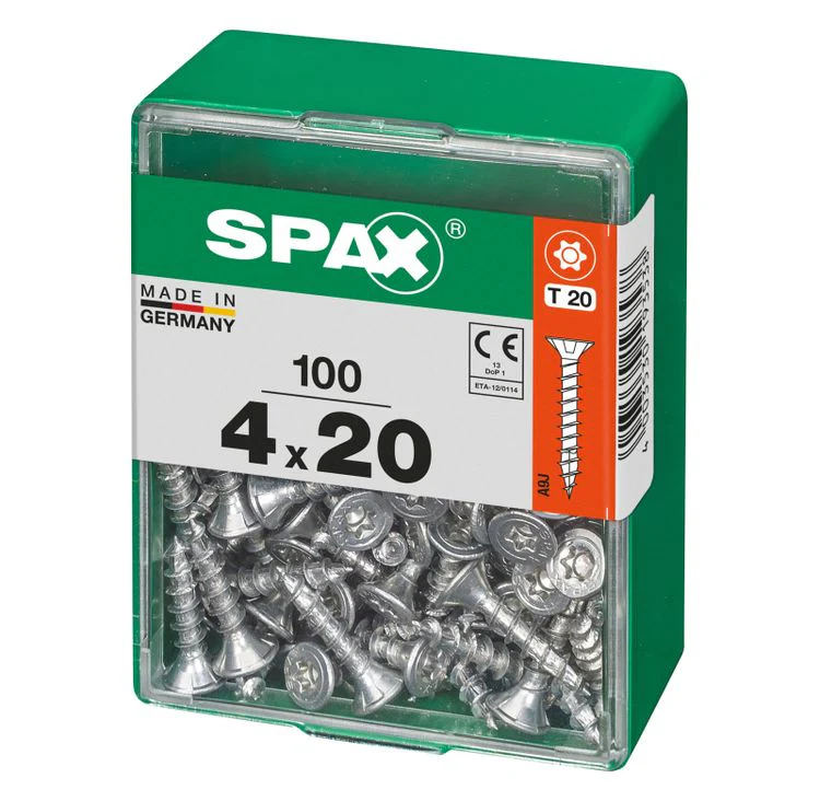 Spax schroef T-star plus verzonken kop 4x20mm 100st - Image 2