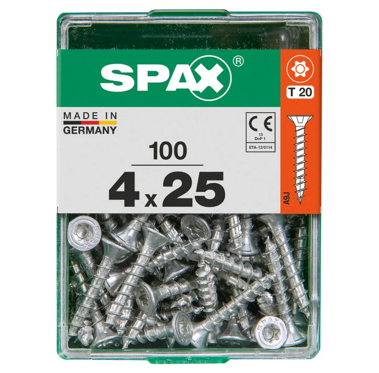 Spax schroef T-star plus verzonken kop 4x25mm 100st - Image 3
