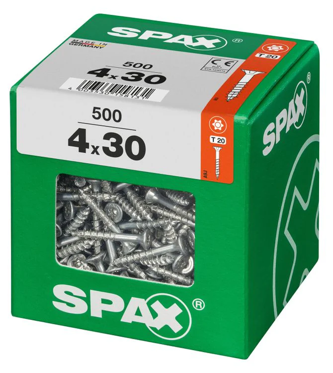 Spax schroef T-star plus verzonken kop 4x30mm 500st - Image 2