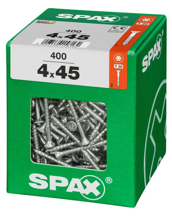 Spax schroef T-star plus verzonken kop 4x45mm 400st - Image 2