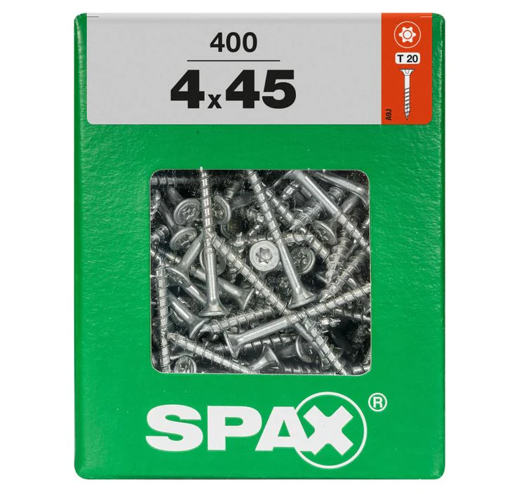 Spax schroef T-star plus verzonken kop 4x45mm 400st - Image 3