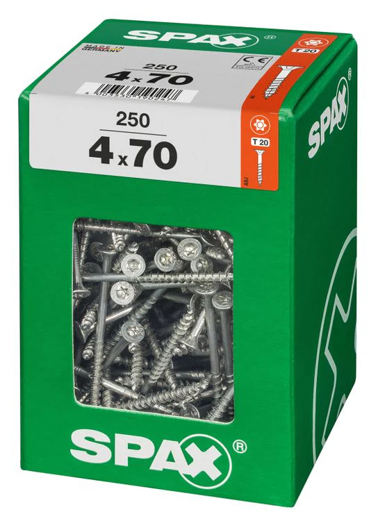Spax schroef T-star plus verzonken kop 4x70mm 250st - Image 2