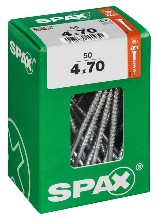 Spax schroef T-star plus verzonken kop 4x70mm 50st - Image 2
