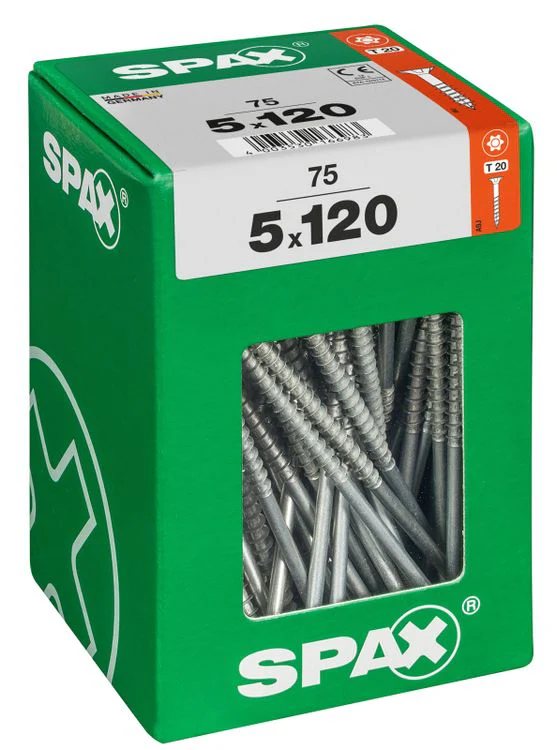 Spax schroef T-star plus verzonken kop 5x120mm 75st