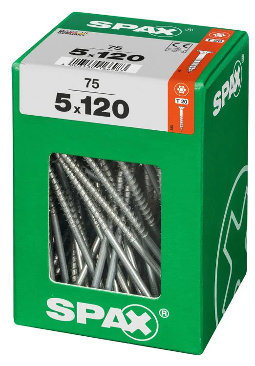 Spax schroef T-star plus verzonken kop 5x120mm 75st - Image 2