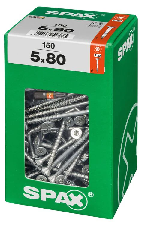 Spax schroef T-star plus verzonken kop 5x80mm 150st - Image 2