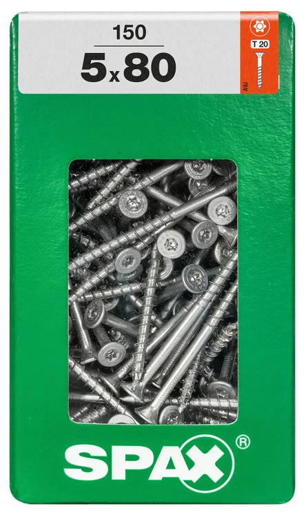 Spax schroef T-star plus verzonken kop 5x80mm 150st - Image 3
