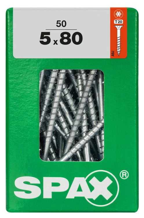 Spax schroef T-star plus verzonken kop 5x80mm 50st - Image 2